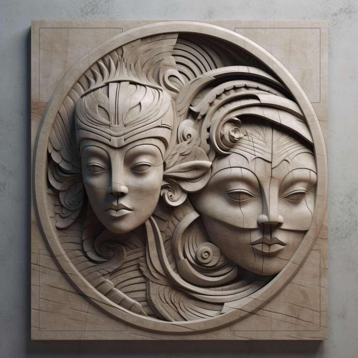 نموذج ثلاثي الأبعاد لآلة CNC 3D Art 